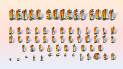 Retro Sunset Font
