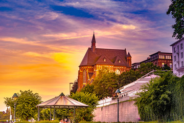 Beautiful gothic church of Collegium Albertinum in Bonn, Germany.