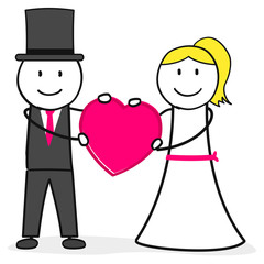 Herz Symbol / Liebe / Hochzeit / Eheleute