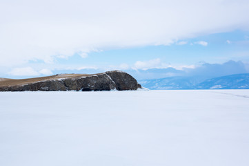 Lake Baikal in winter
