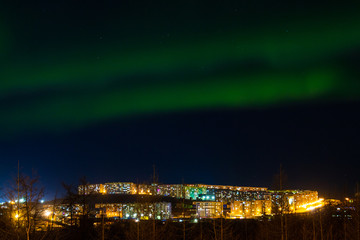 Fototapeta premium Aurora Borealis, Norilsk October 10, 2018