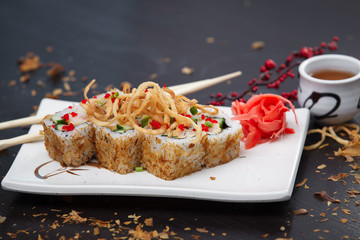 Japanese cuisine rolls.