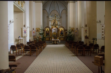 Fototapeta na wymiar Church Interior Natural