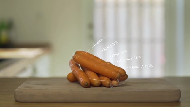 Carrots Nutrition Infographics Animation, And Health Benefits