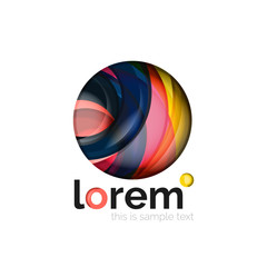 Geometric convergence vector business icon