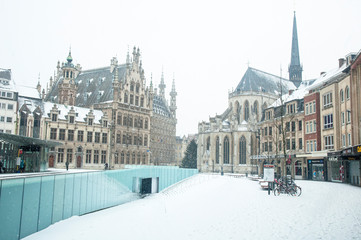 Old town of Leuven in Belgium 