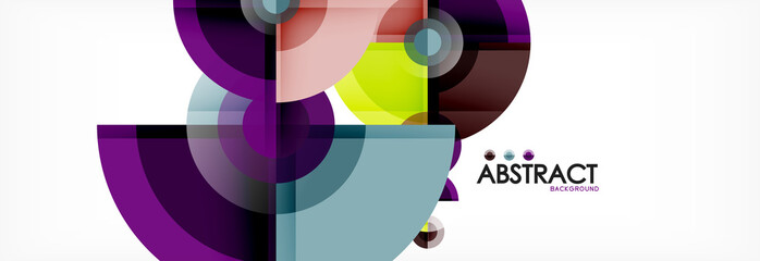 Obraz premium Vector fantastic circle modern geometric background template