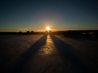 Barrie Sunset Aerial