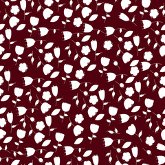  seamless background. pattern with stylized flowers.