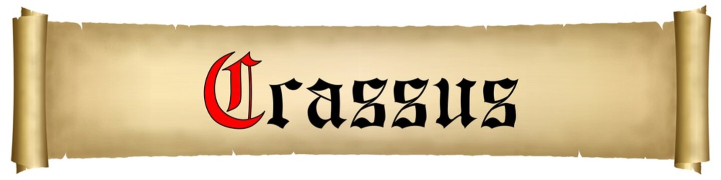 Parchment. History. Crassus 