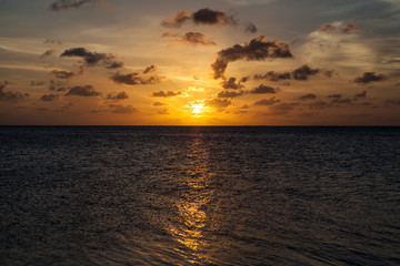 colorful sunset over ocean
