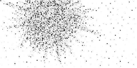 Scattered dense balck dots. Dark points dispersion