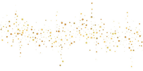 Gold stars random luxury sparkling confetti. Scatt