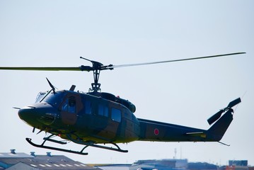 Fototapeta na wymiar 陸上自衛隊のヘリコプター