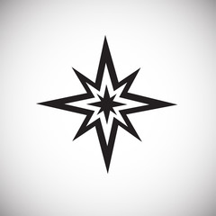 Obraz premium Christmas star on white background icon