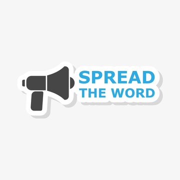 Spread the Word Share Information Bullhorn Megaphone 