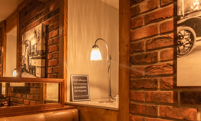 Obraz na płótnie Canvas interior of pub