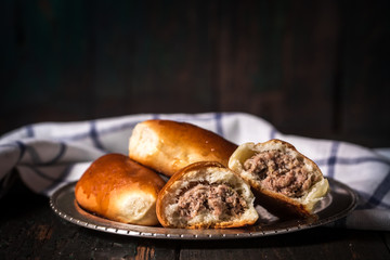 pies with meat filling