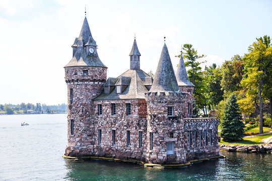 Historic Boldt Castle in 1000 Islands of New York