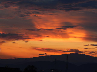 Obraz premium Cielo Atardecer