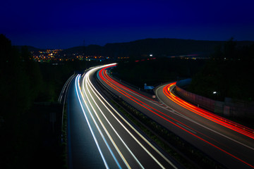 Fototapeta na wymiar Autobahn LÖ