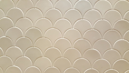 Scallop shell tile. Fish skin texture. Mermaid scale pattern.