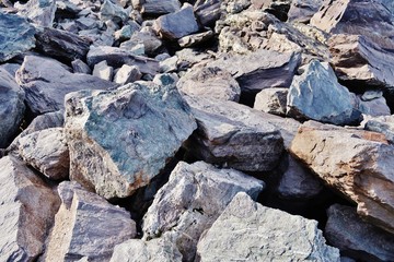 Felsbrocken am Wildsee, Pizolgebiet