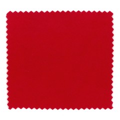 red silicone rubber sample over white