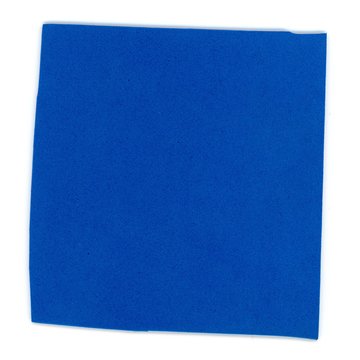 Blue Silicone Rubber Sample Over White