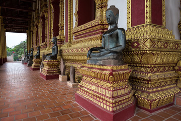 Fototapeta premium Laos - Vientiane - Wat Phra Kaew (Ho Phra Keo)