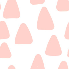 Abstract triangular seamless pattern. Round triangles. Geometrical background. Vector illustration.