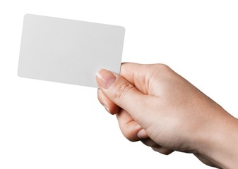 Obraz premium Hand Holding a Credit Card