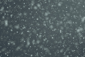 christmas background with snowflakes and stars