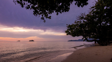 Sunset at Kai Bae Beach, Koh Chang, Thailand