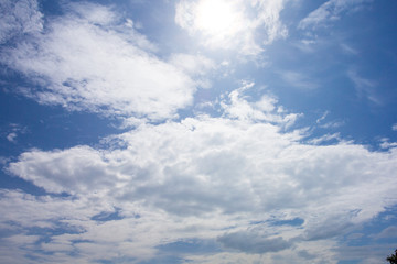 blue sky with clouds