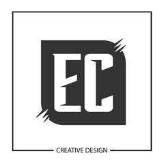 Initial Letter EC Logo Template Design