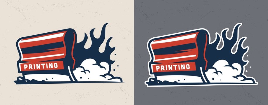 Vintage serigraphy colorful concept