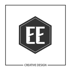 Initial Letter EE Logo Template Design