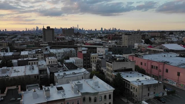 Aerial of Bushwick, Brooklyn