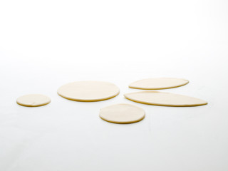 Obleas redondas de masa para galletas