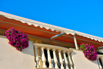 characteristic Sicilian houses (punta secca) in the province of Ragusa Italy