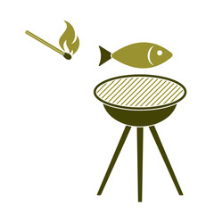 Grilled fish icon
