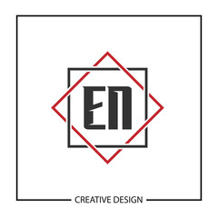 Initial Letter EN Logo Template Design