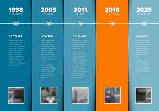 Infographic Layout with Overlapping Stripes