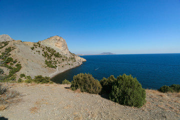 The Black sea near the village of Noviy Svet, Crimea.
