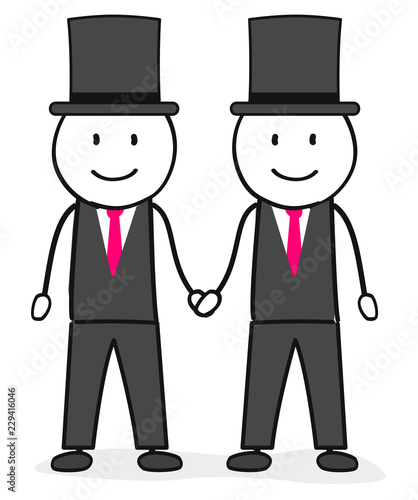 "Homosexuelle Hochzeit / Homo Ehe / Zwei Männer / Heirat / Schwul