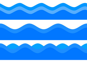 design element ribbon blue water sea background06