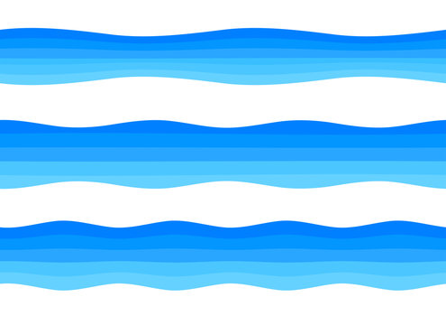 design element ribbon blue water sea background16