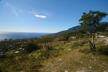 View of the southern coast of Crimea.