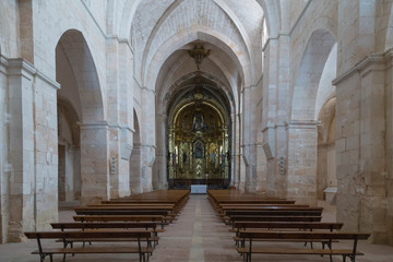 Interior of church in Santa María de Huerta